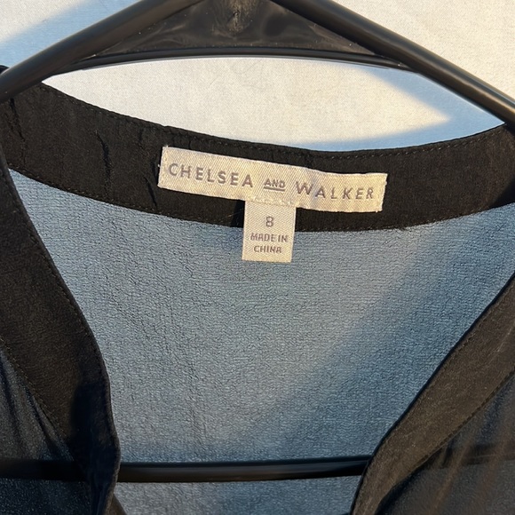 Chelsea and Walker 100% silk black blouse - Picture 3 of 6